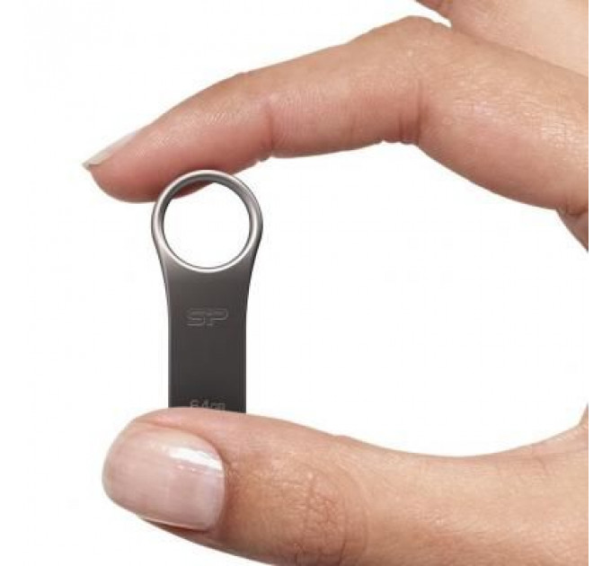 USB флеш накопичувач Silicon Power 64GB Jewel J80 Titanium USB 3.0 (SP064GBUF3J80V1T)