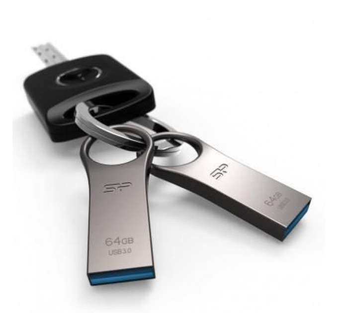 USB флеш накопичувач Silicon Power 64GB Jewel J80 Titanium USB 3.0 (SP064GBUF3J80V1T)