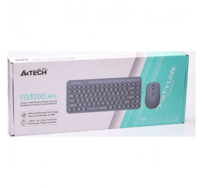 Комплект A4Tech FG3200 Air2 Wireless Blue (4711421997201)