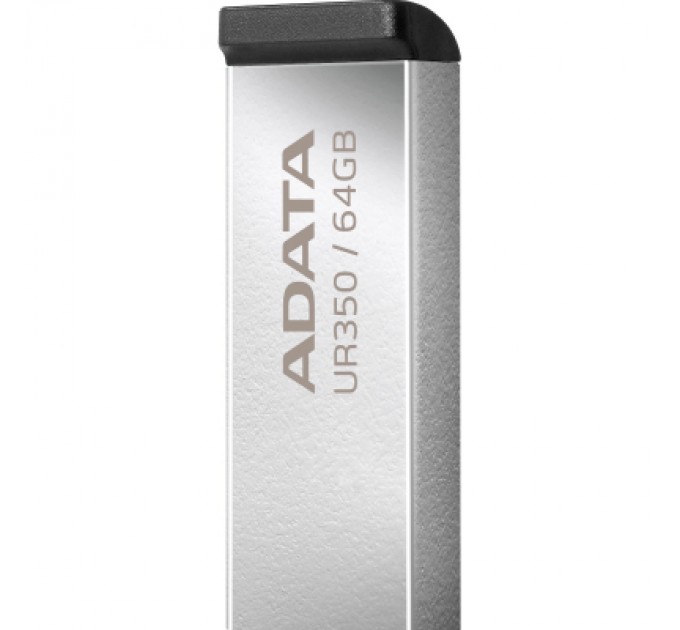 USB флеш накопичувач ADATA 64GB UR350 Silver-Black USB 3.2 (UR350-64G-RSR/BK)