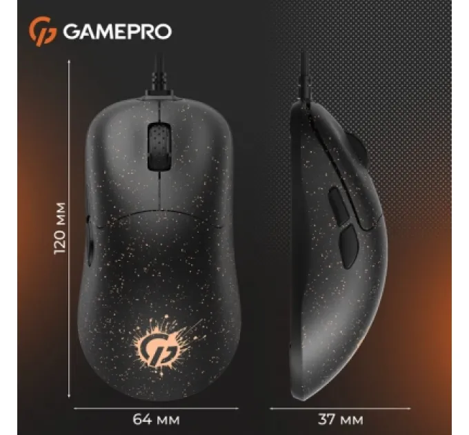 GamePro Мишка GamePro GM690D USB Black/Orange (GM690D)