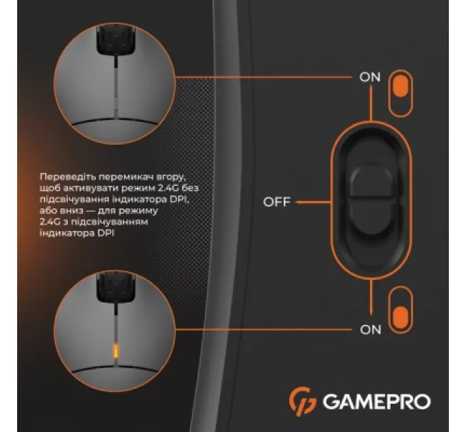 Мишка GamePro GM990B Wireless Black (GM990B)