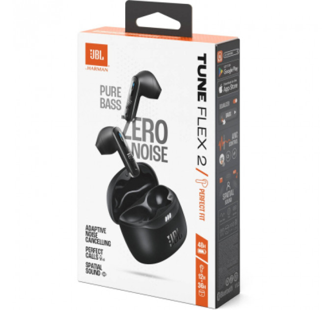 Навушники JBL Tune Flex 2 Black (JBLTFLEX2BLK)