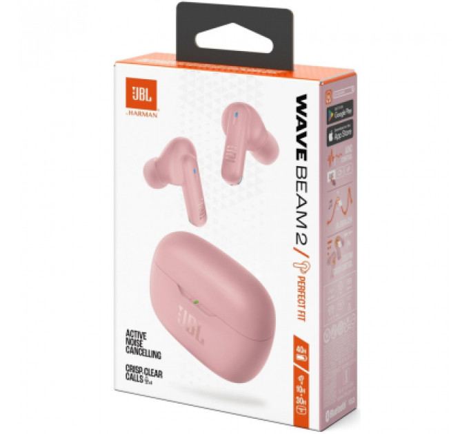 Навушники JBL Wave Beam 2 Pink (JBLWBEAM2PIK)
