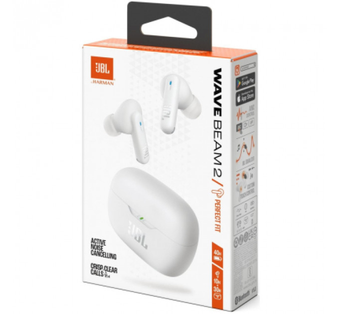 Навушники JBL Wave Beam 2 White (JBLWBEAM2WHT)