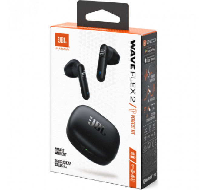Навушники JBL Wave Flex 2 Black (JBLWFLEX2BLK)