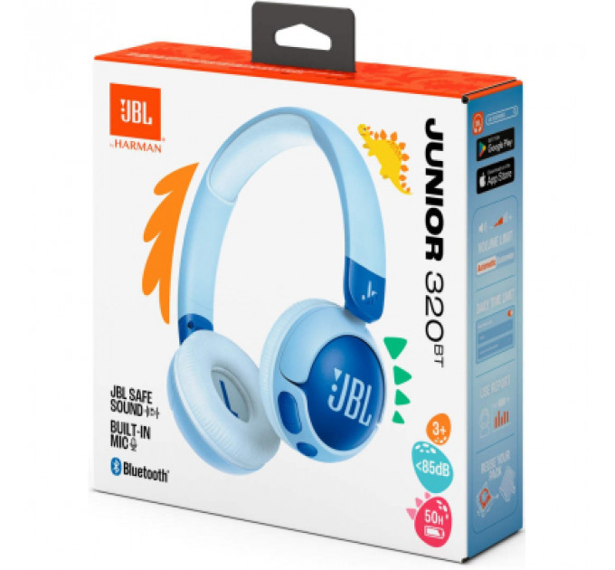 Навушники JBL JR 320BT Blue (JBLJR320BTBLU)