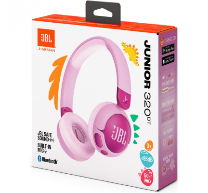 Навушники JBL JR 320BT Purple (JBLJR320BTPUR)