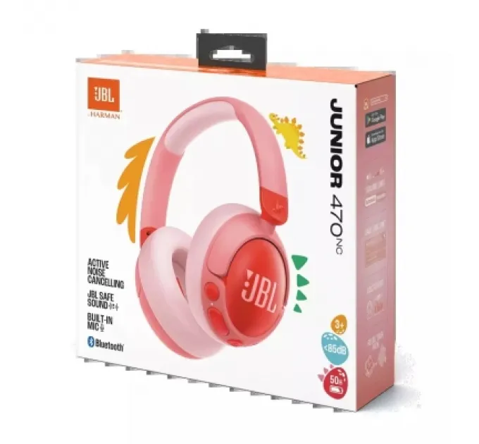 Навушники JBL JR 470 NC Pink (JBLJR470NCPIK)