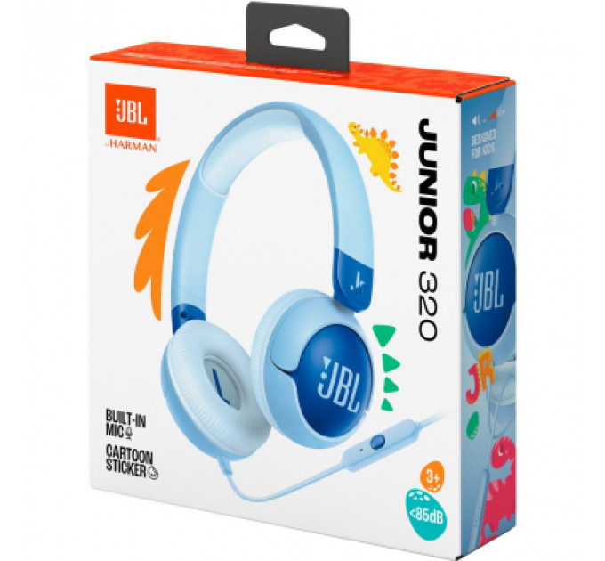 Навушники JBL JR 320 Blue (JBLJR320BLU)