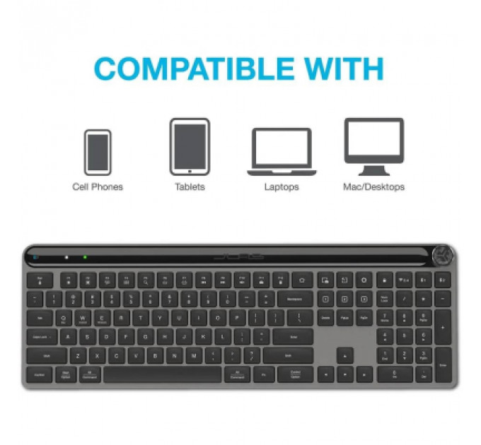Клавіатура Jlab Epic Bluetooth/Wireless Black (IEUGBKJBUDSKEYRBLK4)