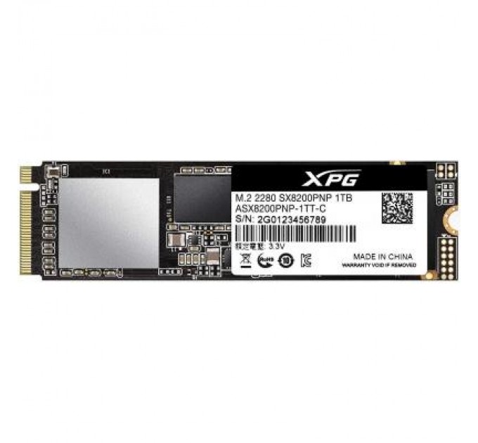 ADATA Накопичувач SSD M.2 2280 1TB ADATA (ASX8200PNP-1TT-C)