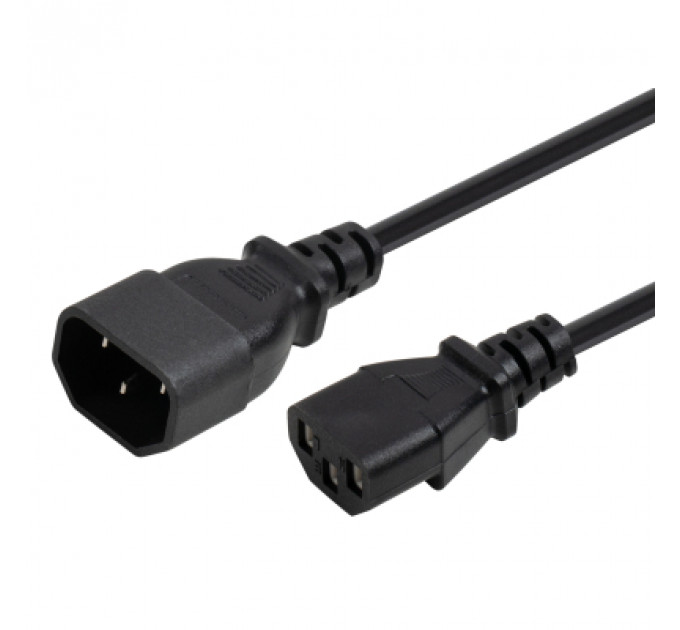 Кабель живлення C13 to C14 1.8m 0.75mm2 copper Vinga (VYPCC13141875CU)