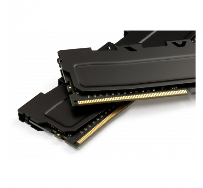 Модуль пам'яті для комп'ютера DDR4 16GB (2x8GB) 3200 MHz Kudos Black eXceleram (EKBLACK4163216AD)