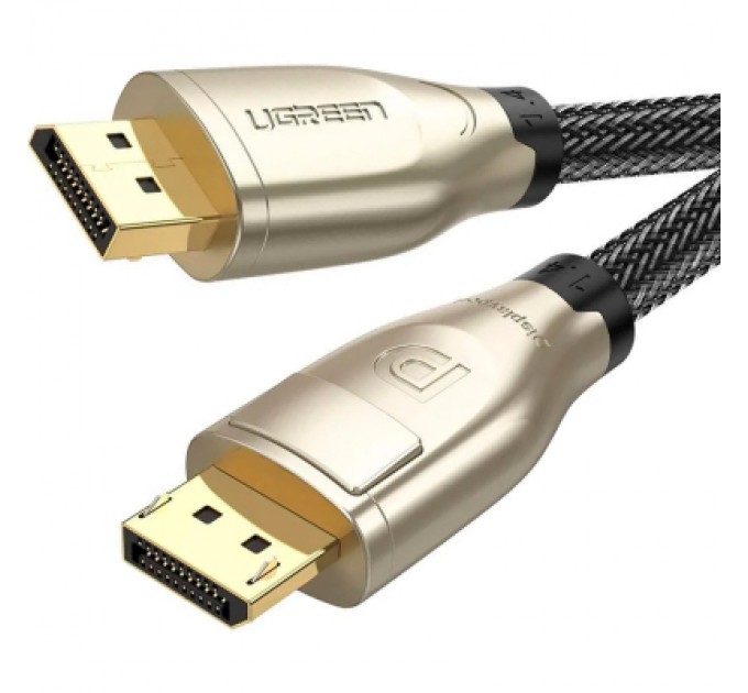 Кабель мультимедійний DisplayPort 2.0m V1.4 8K Zinc Alloy Shell DP112 Ugreen (60843)