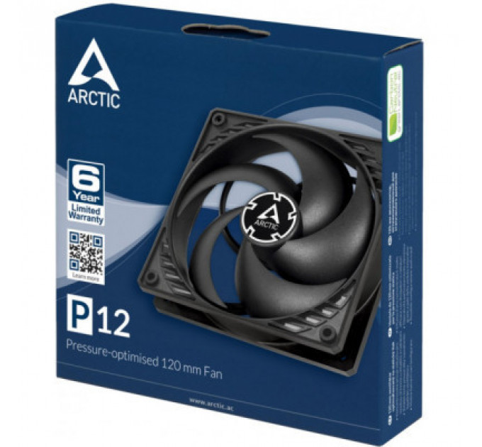 Кулер до корпусу Arctic P12 Black (ACFAN00118A)