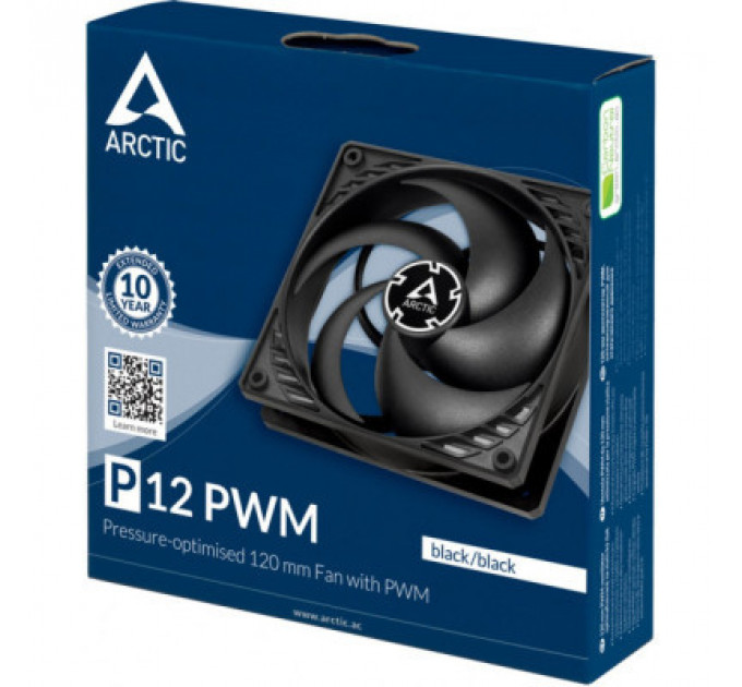 Кулер до корпусу Arctic P12 Silent Black (ACFAN00130A)