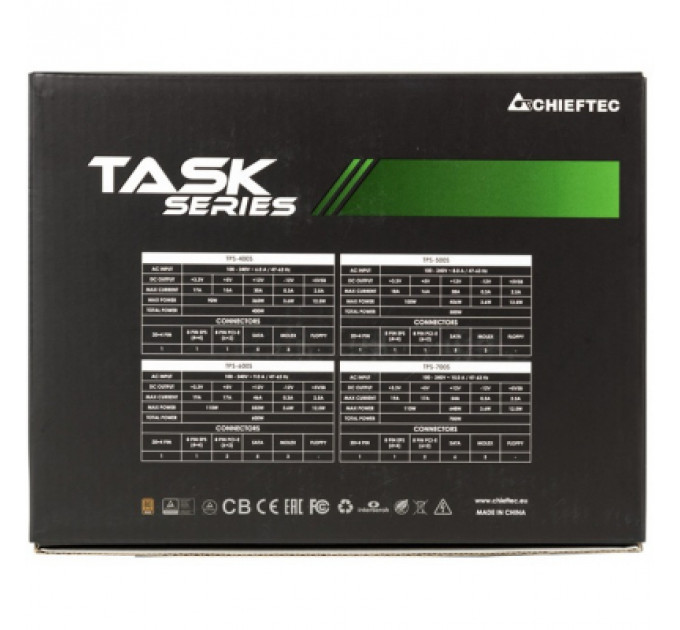 Блок живлення Chieftec 600W TASK (TPS-600S)