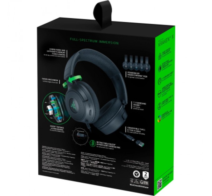 Навушники Razer Kraken V4 X Black (RZ04-05180100-R3M1)
