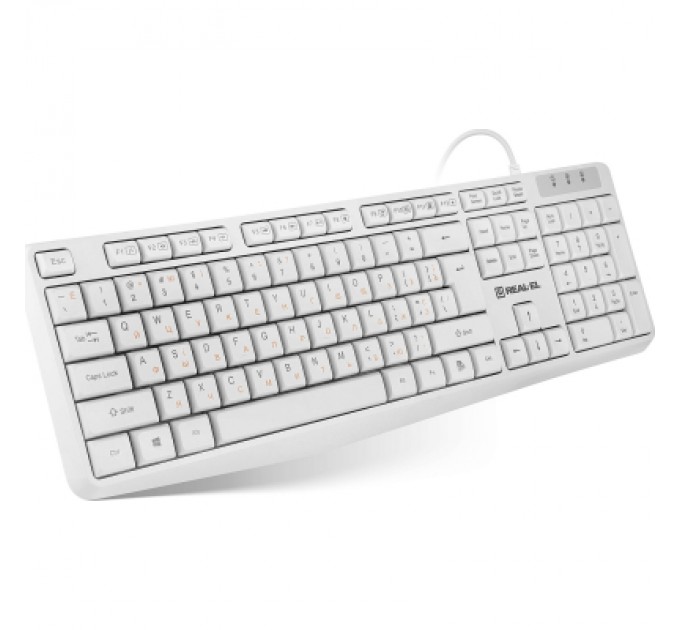 Клавіатура REAL-EL RK-513 USB White (EL123100047)