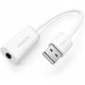 Ugreen Звукова плата Ugreen US206 white (30712)