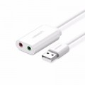 Ugreen Звукова плата Ugreen US205 white (30143)