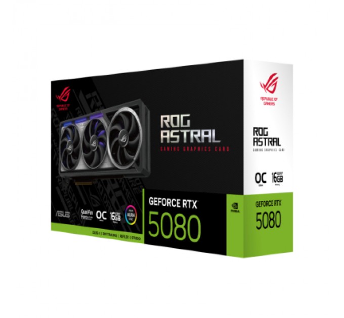 ASUS Відеокарта ASUS GeForce RTX5080 16GB ROG ASTRAL OC GAMING (ROG-ASTRAL-RTX5080-O16G-GAMING)