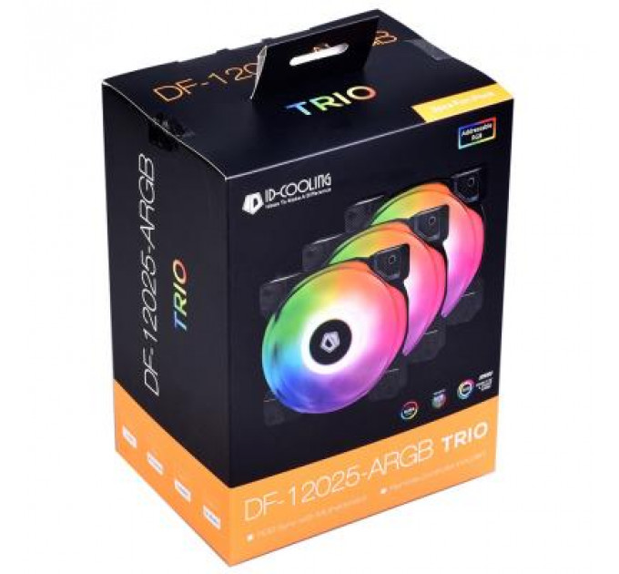 Кулер до корпусу ID-Cooling DF-12025-ARGB Trio (3pcs Pack) (DF-12025-ARGB Trio)