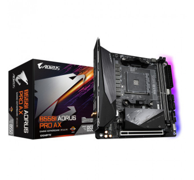 Материнська плата GIGABYTE B550I AORUS PRO AX
