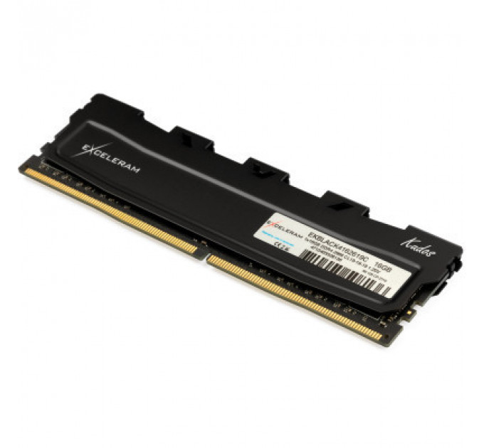 Модуль пам'яті для комп'ютера DDR4 16GB 2666 MHz Black Kudos eXceleram (EKBLACK4162619C)