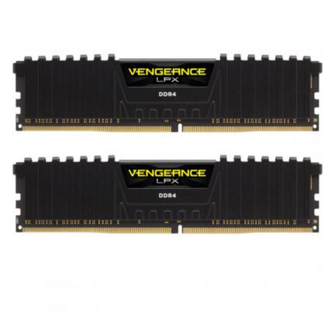 Модуль пам'яті для комп'ютера DDR4 32GB (2x16GB) 3200 MHz Vengeance LPX Black Corsair (CMK32GX4M2E3200C16)
