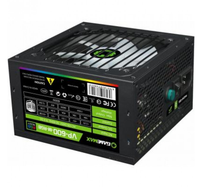 Блок живлення Gamemax 600W (VP-600-M-RGB)