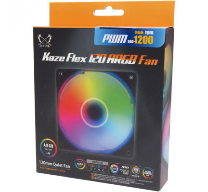 Кулер до корпусу Scythe Kaze Flex 120 mm ARGB PWM (KF1225FD18AR-P)