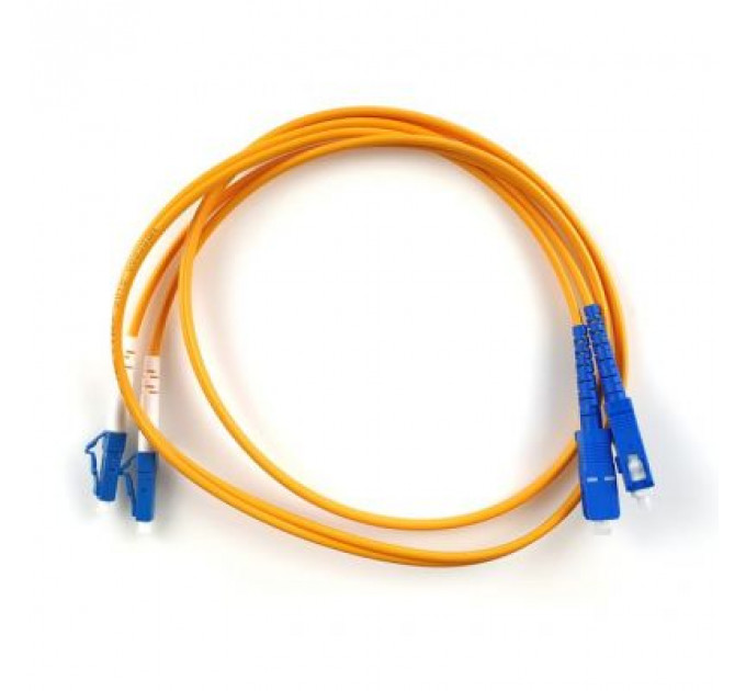 Оптичний патчкорд Eserver SC/UPC-LC/UPC SingleMode, Duplex, 1m (ES-SС-LC/UPC-1-SM-D)