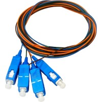 Пігтейл SC/UPC 1.5 метра, SM, Easy strip, 4 шт. (Bl,Or,Gn,Br) CMS (PG-1.5SC(SM)(ON)E-K4)