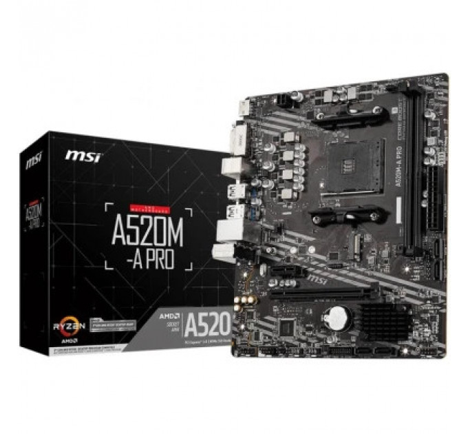 Материнська плата MSI A520M-A PRO