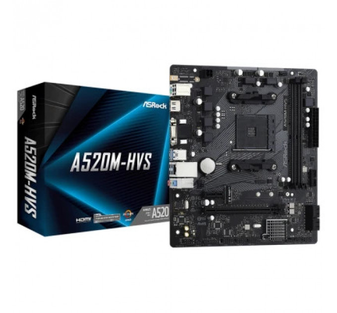 Материнська плата ASRock A520M-HVS