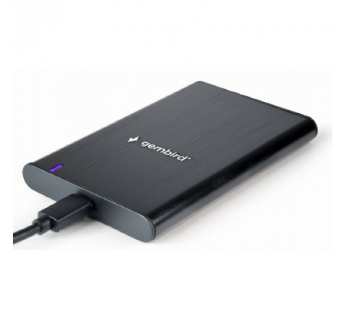 Кишеня зовнішня Gembird 2.5" USB3.1 alum black (EE2-U3S-6)
