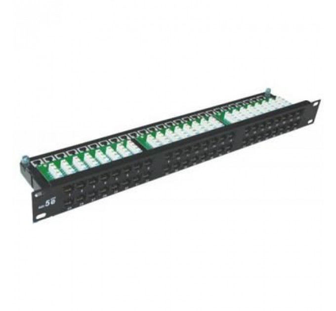 Патч-панель Hypernet 19" 48хRJ-45 UTP, cat. 5е с держателем кабеля (PP-KUTP48-1U)