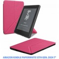 BeCover Чохол до електронної книги BeCover Ultra Slim Origami Amazon Kindle Paperwhite 12th Gen. 2024 7" Hot Pink (712843)