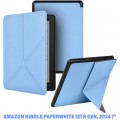 BeCover Чохол до електронної книги BeCover Ultra Slim Origami Amazon Kindle Paperwhite 12th Gen. 2024 7" Light Blue (712839)