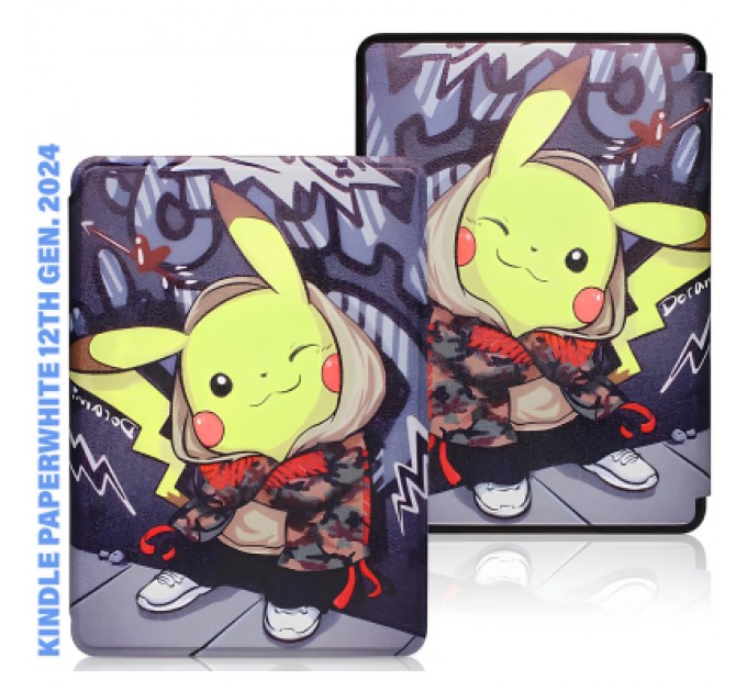 Чохол до електронної книги BeCover Smart Case Amazon Kindle Paperwhite 12th Gen. 2024 7" Pikachu (712858)