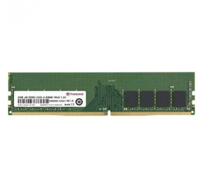 Модуль пам'яті для комп'ютера DDR4 8GB 3200 MHz Transcend (JM3200HLG-8G)