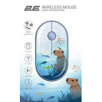 Мишка 2E MF300 CAPYBARASWIM Silent Wireless/Bluetooth Blue (2E-MF300WCAPIBARABL)