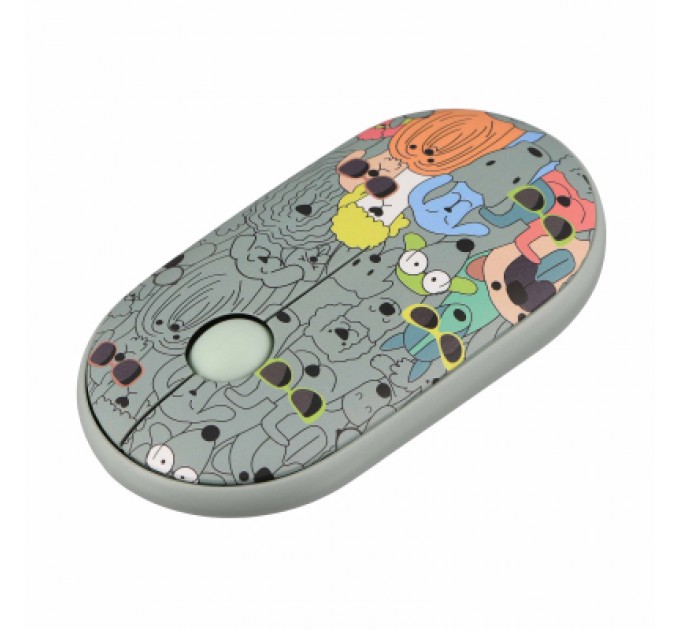 Мишка 2E MF300 PETSDOGS Silent Wireless/Bluetooth Green (2E-MF300WPETSGN)