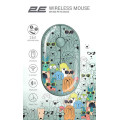 2E Мишка 2E MF300 PETSDOGS Silent Wireless/Bluetooth Green (2E-MF300WPETSGN)