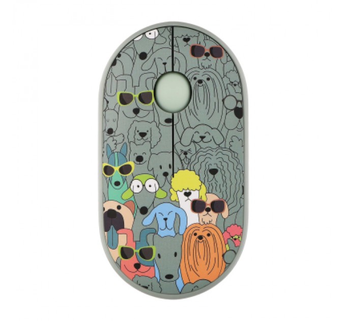 Мишка 2E MF300 PETSDOGS Silent Wireless/Bluetooth Green (2E-MF300WPETSGN)