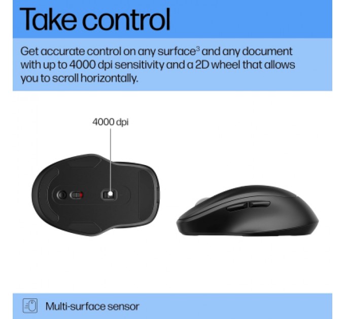 Мишка HP 510 Ultra-Fast Rechargeable Wireless Black (9C2F6AA)
