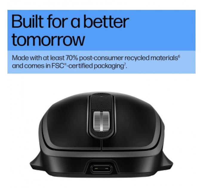Мишка HP 510 Ultra-Fast Rechargeable Wireless Black (9C2F6AA)