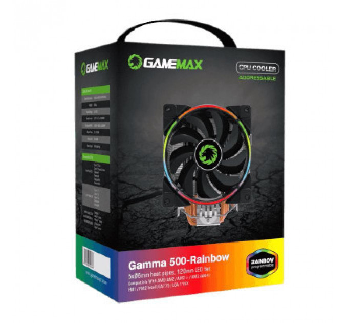 Кулер до процесора Gamemax GAMMA 500 Rainbow